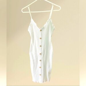 Derek heart size medium white bodycon dress. New with Tags.